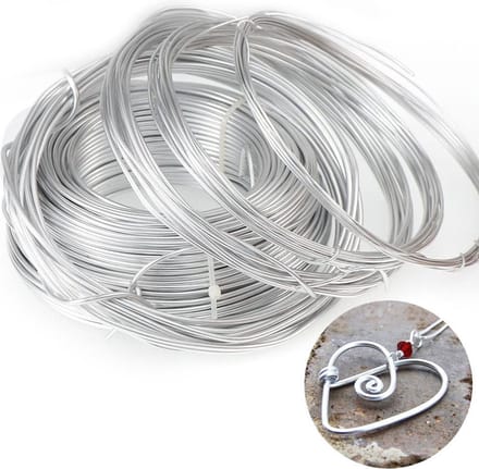 WiseGoods Premium Aluminium Draad - Metaaldraad voor sieraden maken - Zilver