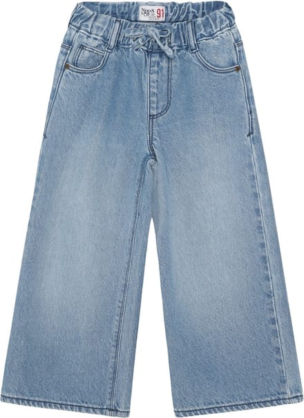 Noppies Jeans wide leg fit - Washed Blue - Maat 98