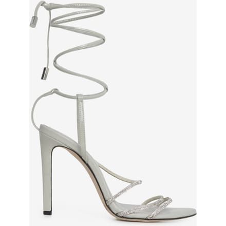 IRO Paris Idohigh Strass Pearl Grey Maat: 40 | Sandalen Outlet | Dames | Grijs
