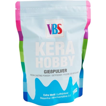 VBS Gietpoeder "KeraHobby", Wit - 1 kg