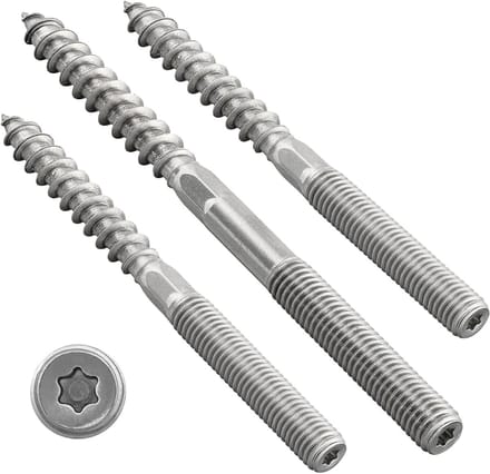 Stokschroeven Torx - Dubbele draad schroeven - Vastzetten van materialen - Roestvrij staal A2