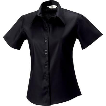 Russell Collection Dames/Dames Ultimate Shirt Met Korte Mouwen (Zwart)