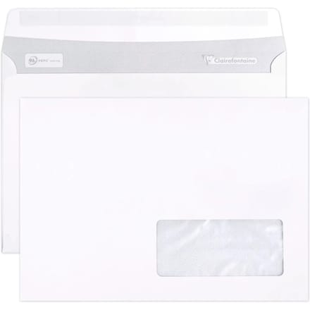 Zelfklevende vensterenvelop Clairefontaine Adhéclair (x500)