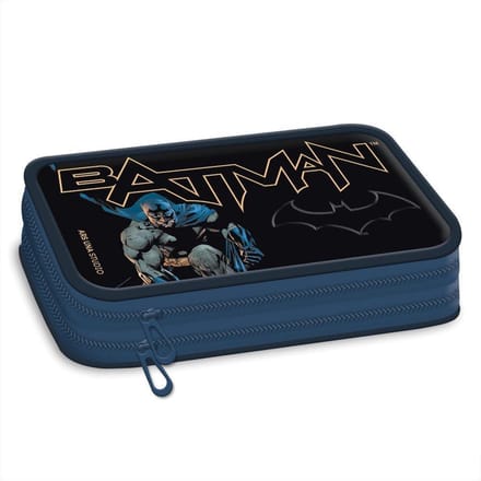 Batman - Etui - 2 vakken - 19 cm - Blauw