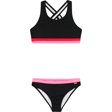 Protest PRTYvette JR - Bikini set Meisjes - Normale pasvorm - Uitneembare vulling - Zwart