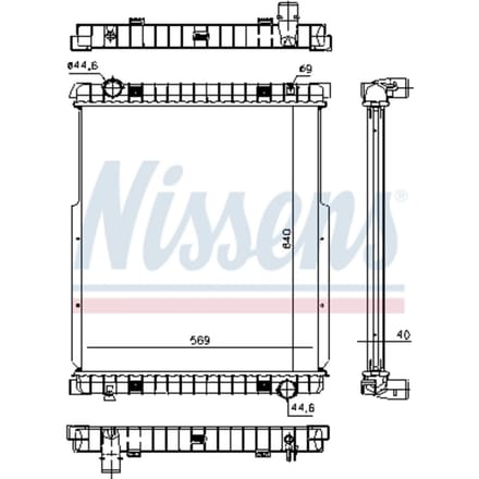 Radiator, motorkoeling NISSENS 63332