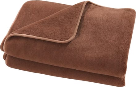 Wollen Deken Chocolate Brown Plaid 140x200cm in Australische Merino scheerwol 450 g/m² Woolmark-certificaat