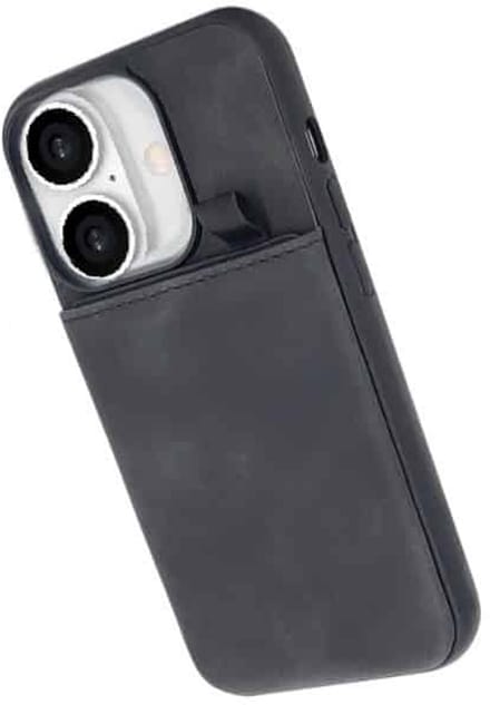 Cityhoesje - Backcover - iPhone 17 - Card Holder hoesje - Zwart