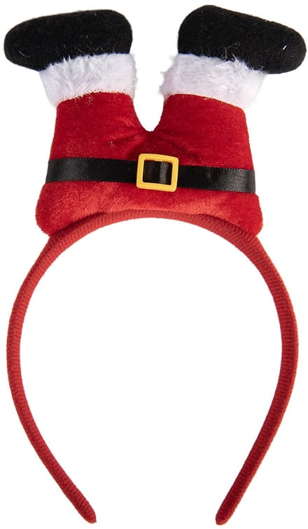 Clayre & Eef Kerst Haarband 13x3x23 cm Rood Kunststof