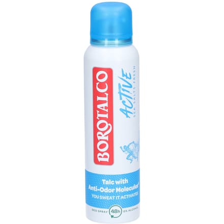 Borotalco - Deodorant Spray - Active - Sea Salts Fresh - 0% Alcohol - 150 ml