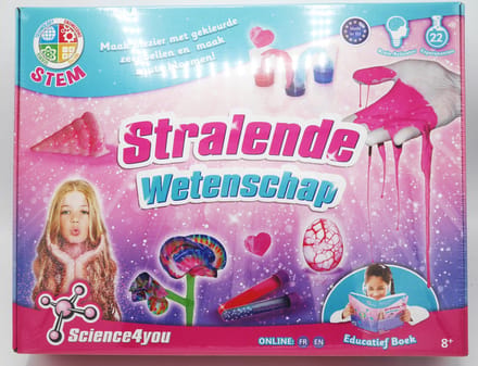 Wetenschap doos stralende wetenschap.