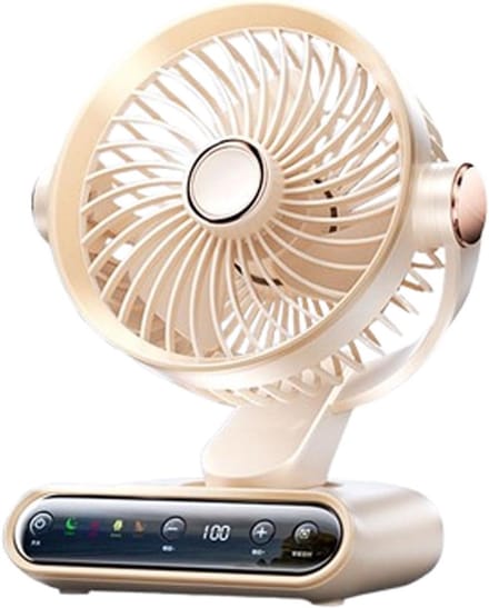 Slimme tafelventilator voor, bureautafelventilator, luchtcirculator, digitale displayventilator, zelftiming, verstelbare kanteling, stille koelbureauventilator, voor tafel, slaapkamer