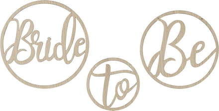 Houten Decoratie Ringen Bride To Be
