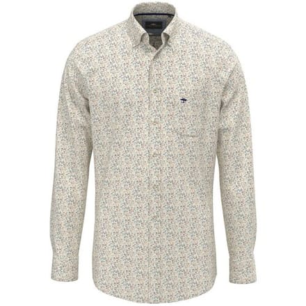Fynch-Hatton Overhemd Allover Winter Flowers Winter White / male