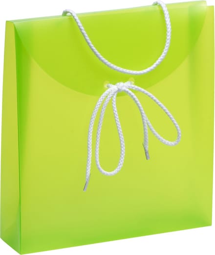 Cadeautasje, formaat 24x26x6cm GROEN (10 stuks)