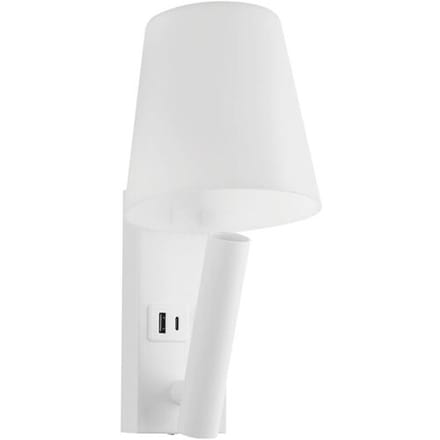 V-TAC V-TAC Applique da Parete con Faretto LED Chip CREE 2W 2x USB/PD Bianca 3000K 240006 Bedlamp SMD LED LED 2 W Warmwit Energielabel: G (A - G) Wit