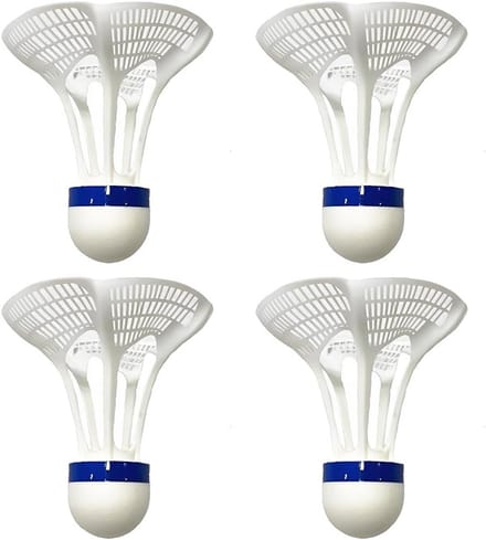 Set van 4 Windbestendige Badminton Shuttles voor Training en Spel