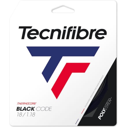 Tecnifibre Black Code 12m Set Snaren-Zwart
