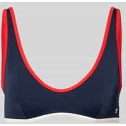 Bikinibovenstuk met logo-applicatie