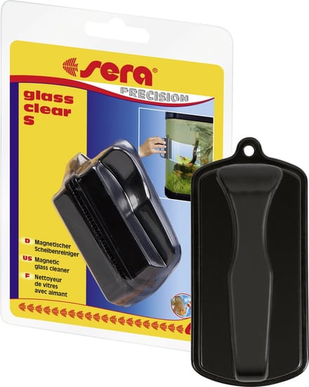 Sera Glass Clear - Algenmagneet - Maat S: 33 x 70 mm - glasdikte tot max 6 mm