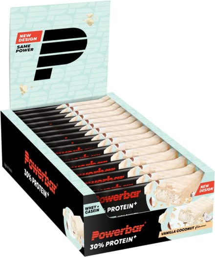 Powerbar | Eiwitreep | Protein + Bar 30% | Vanilla Coconut - 15x55g