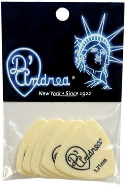 D'Andrea - Ivory 346 - Plectrum - 1.21 mm - 6-pack
