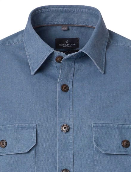 CASA MODA comfort fit overshirt - blauw
