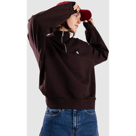Carhartt WIP Casey High Neck Half-Zip Sweater bruin