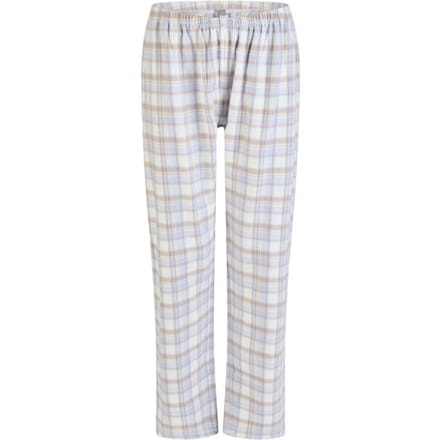 By Louise Dames Pyjamabroek Flanel Geruit Blauw/Wit - Maat M