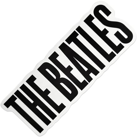 The Beatles - PPM Logo Sticker - Zwart/Wit
