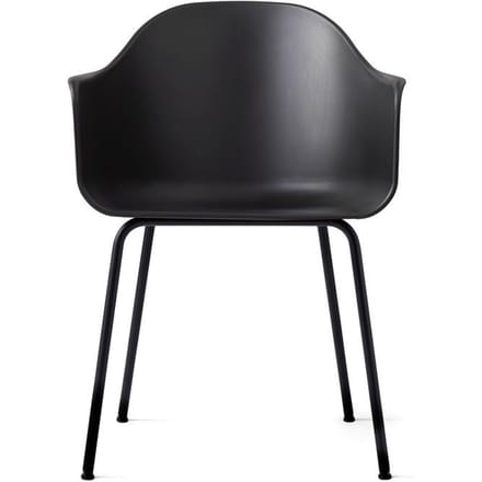 Audo - Harbour Dining Chair - donker essen - Leer Dakar zwart