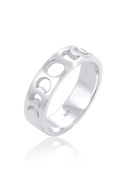 Elli - Ring - Elli ring dames uitgesneden astro trend in 925 sterling zilver verguld - Dames