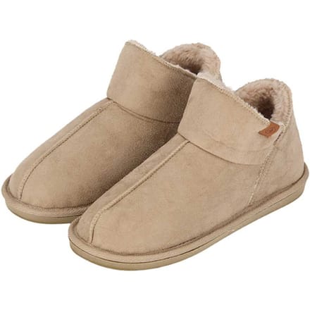 Apollo Dames Pantoffels Suede Beige Sloffen - Maat 39/40