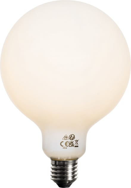 LUEDD E27 dimbare LED lamp opaal G125 5W 450 lm 3000K
