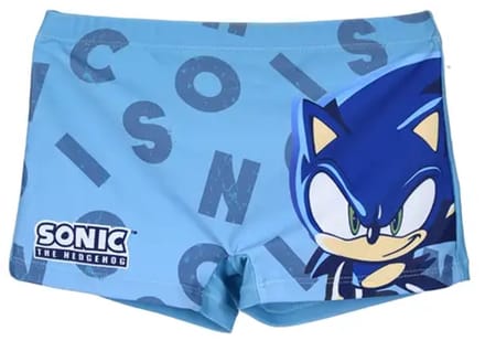 Sonic The Hedgehod Zwembroek Turqousie maat 110
