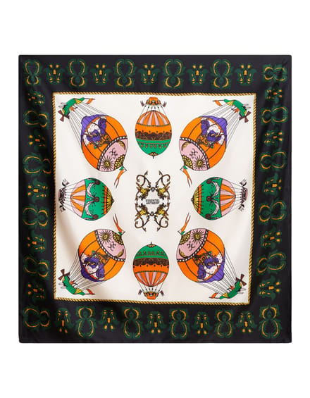 Essentiel Antwerp Printed Scarf Sjaals Zwart Kontact
