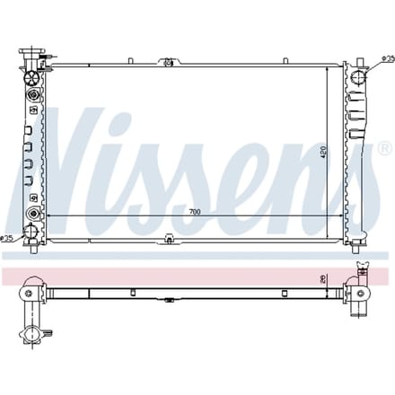 Radiator, motorkoeling NISSENS 66640