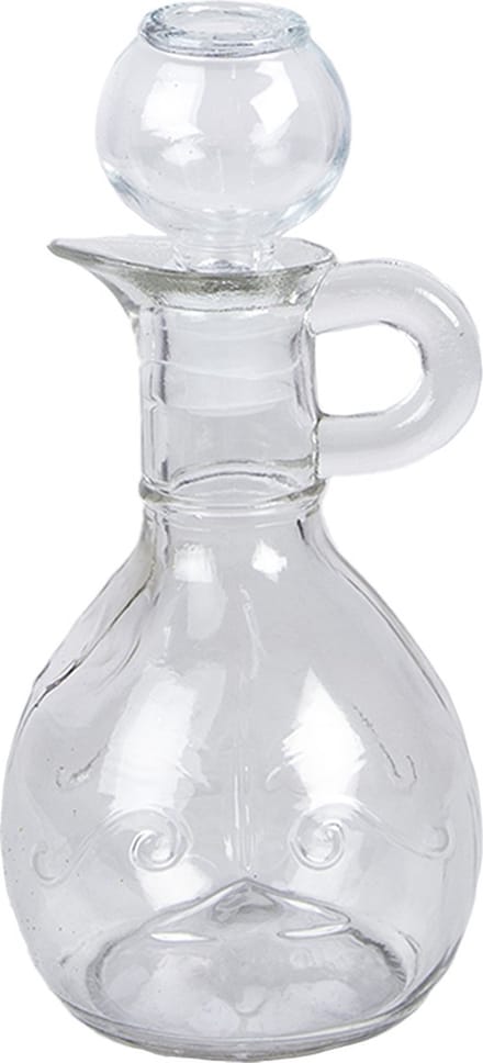 Clayre & Eef Decoratie Fles 175 ml Transparant Glas
