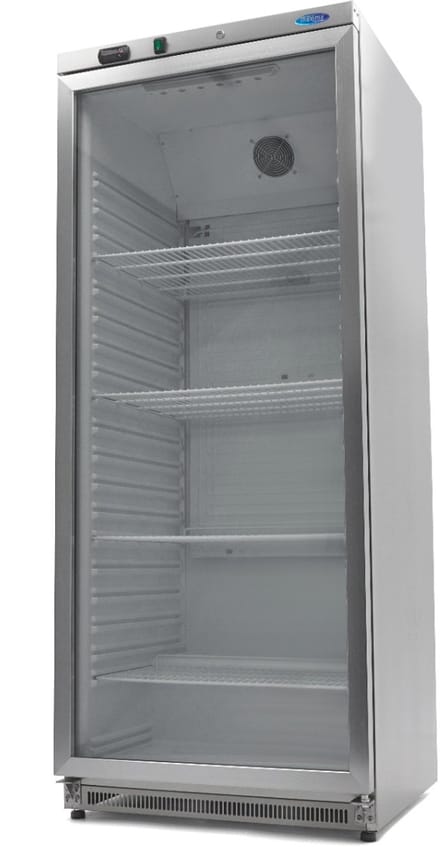 Koelkast - 600 L - Rvs - met Glazen Deur
