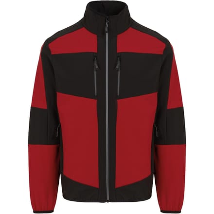 Regatta E-Volve 2-laags Soft Shell-jack voor volwassenen (Klassiek rood/zwart)