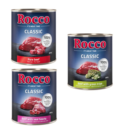 6x800g Rund-Mix Rocco Classic Hondenvoer