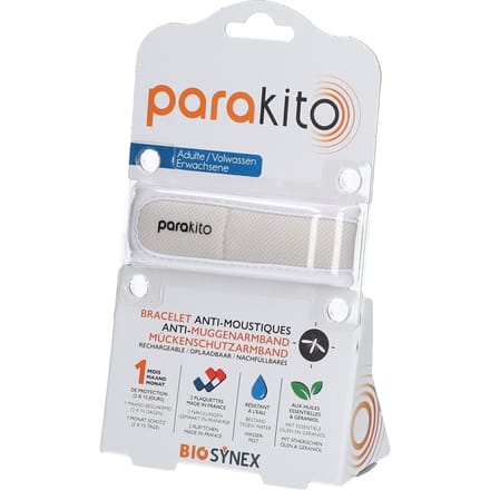 ParaKito Anti-Muggenarmband Volwassenen Wit 1 Armband