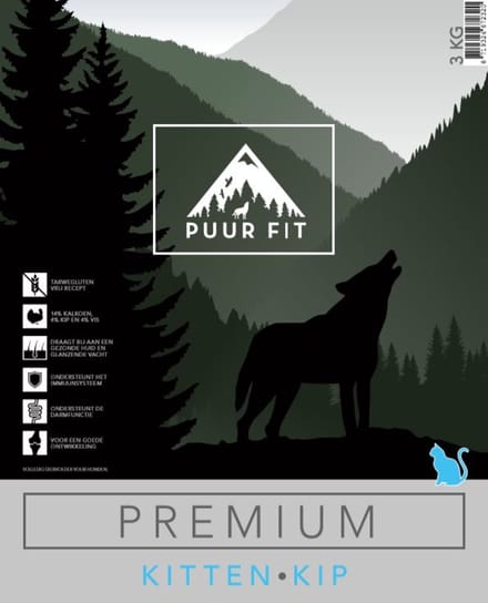 Puur Fit Premium Kat Kitten Kip 10 kg - Kattenvoeding