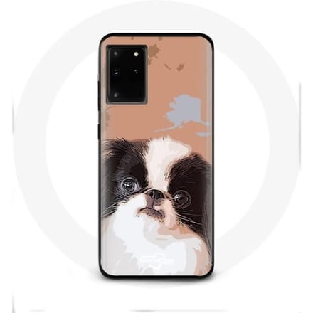 Case voor Samsung Galaxy S11 Plus Japanse spaniël Zwart-wit hondenras