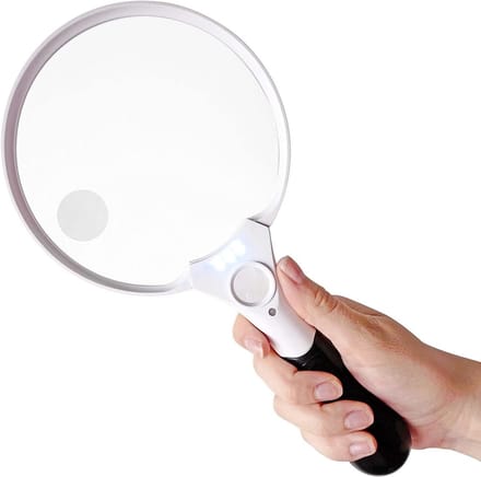 Vergrootglas met Verlichting - Loelamp - Dimbare Tafelvergrootglas - Leeshulp