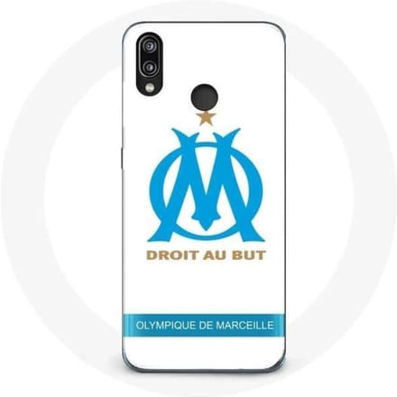Coque - Olympique de Marseille - P20 Lite - Logo - Blanc - Souple blanc