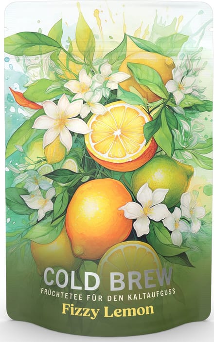 Cold brew tea - cold brew vruchtenthee - Cold Brew "Fizzy Lemon" (1 stuk)