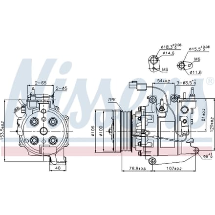 Compressor airconditioning NISSENS 89246