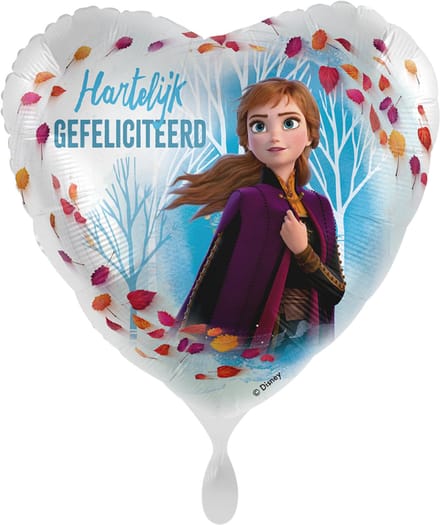Anna Frozen ballon Hartelijk gefeliciteerd