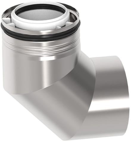 BRÖTJE Bocht K80 KB87 VA, 87Grd, konz., DN 80/125, PP/VA, 7810235